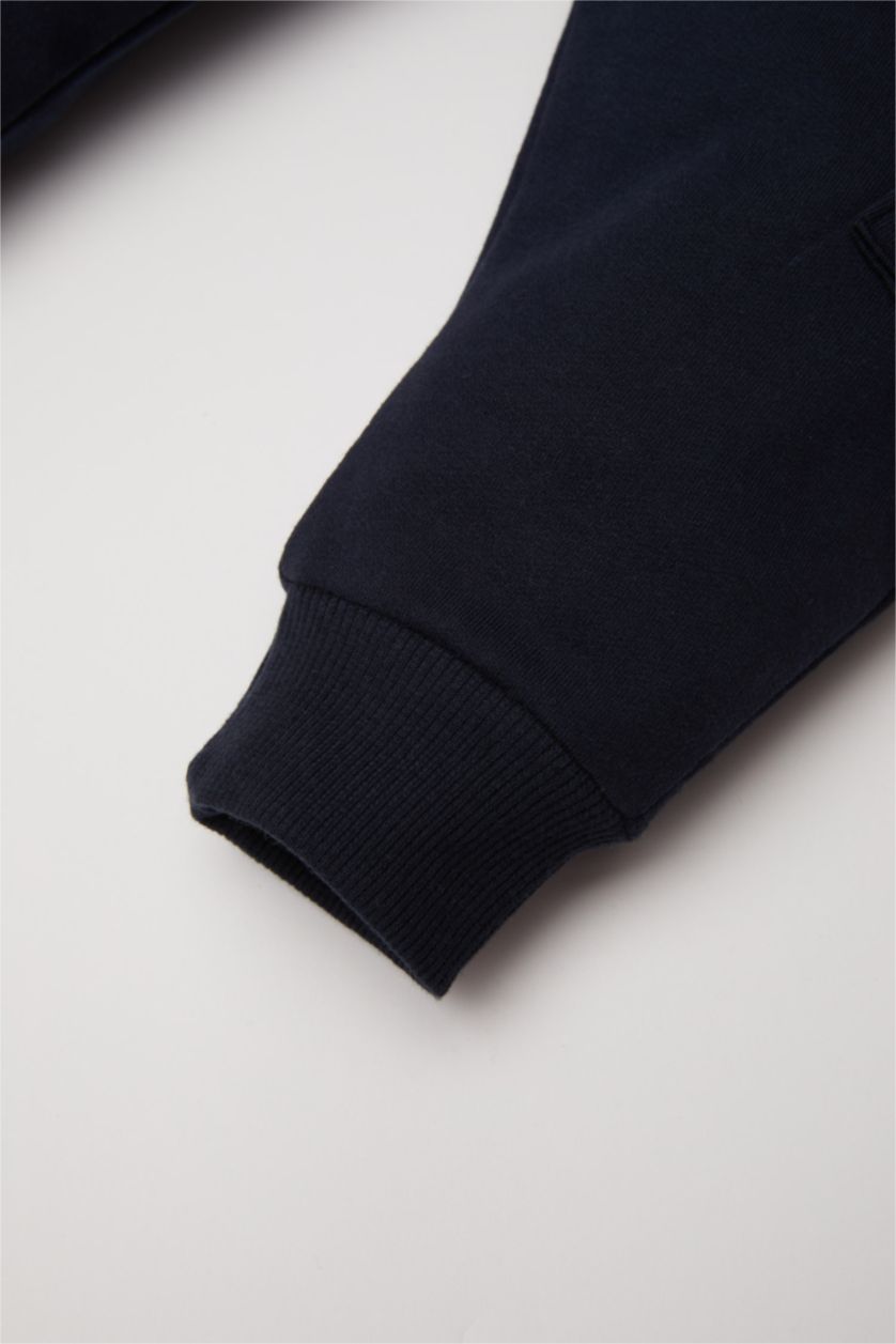 BABY BOY NAVY Baby Label Printed Sweatpants