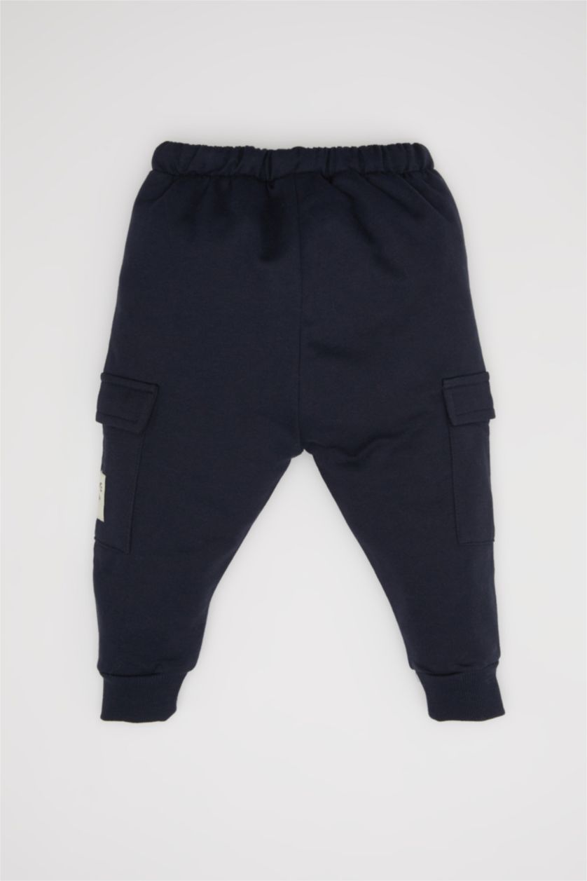 BABY BOY NAVY Baby Label Printed Sweatpants