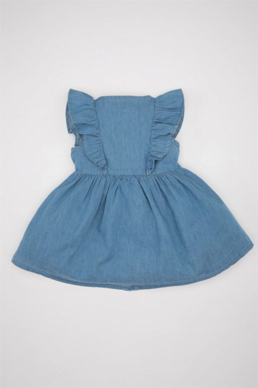 Baby Girl Light Blue Baby Girl Sleeveless Denim Dress