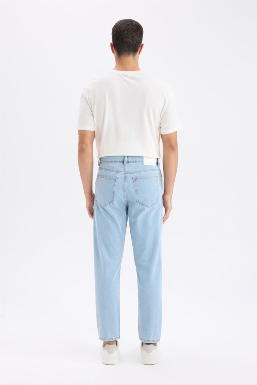 HOMME BLEU Clair Pantalon en Jean Slim Style des Années 90 Coupe Skinny