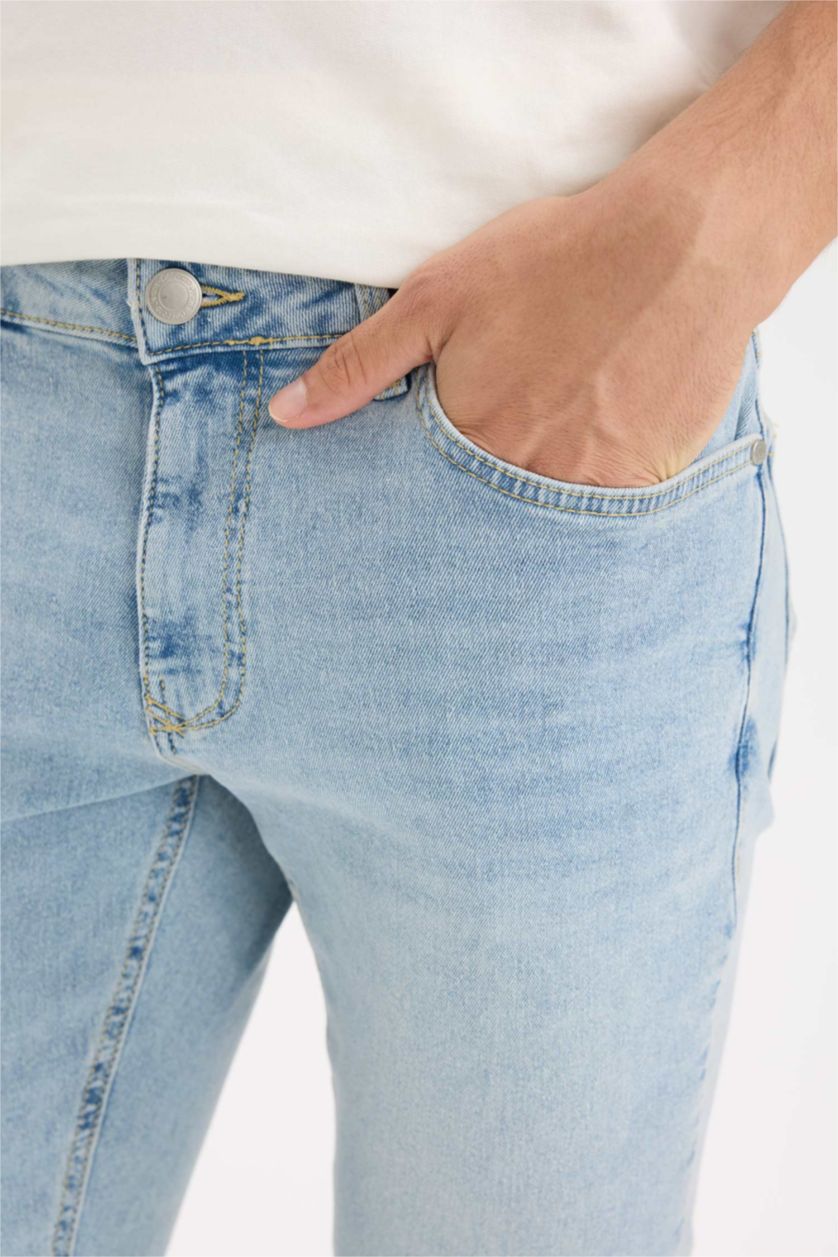 MAN Light Blue Pedro Slim Fit Skinny Leg Jeans