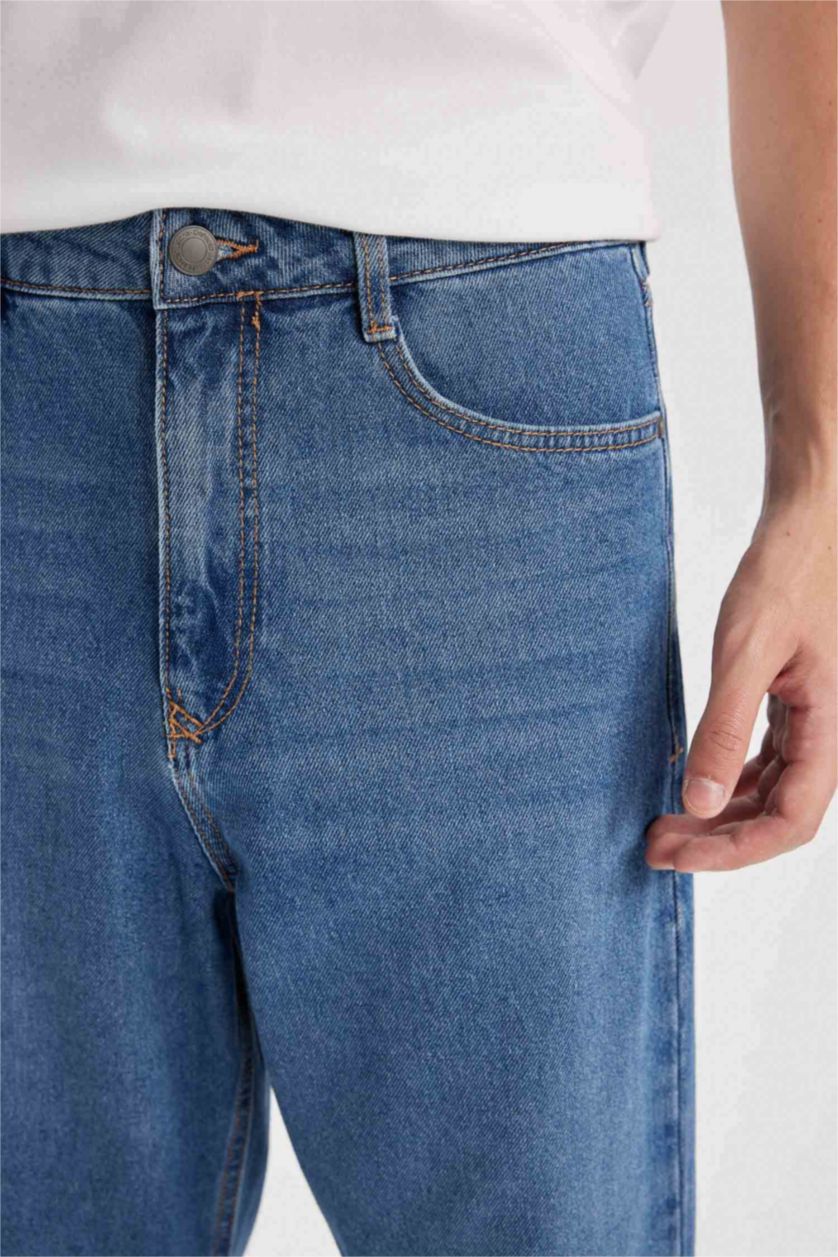 رجال أزرق سروال جينز باجي برجل عادي