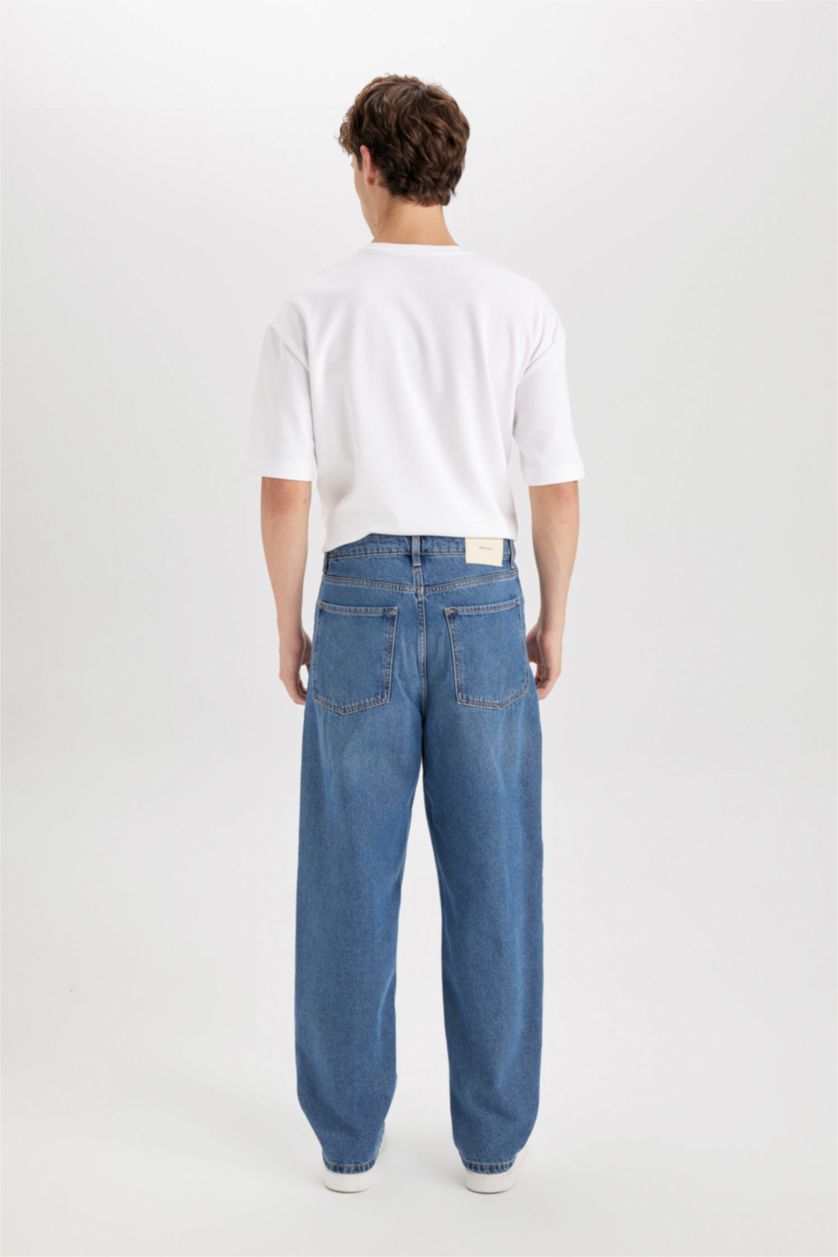 رجال أزرق سروال جينز باجي برجل عادي