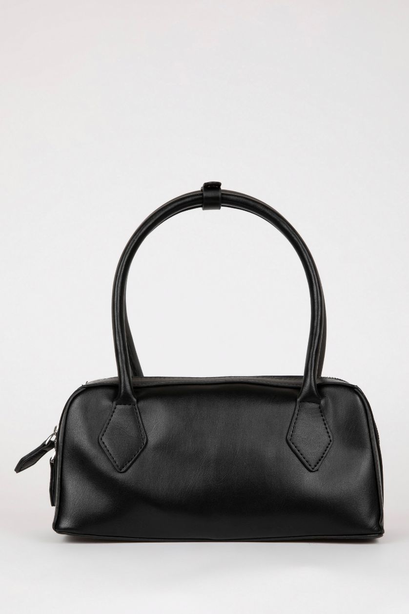 Kadın Siyah Kadın Suni Deri El Çantası