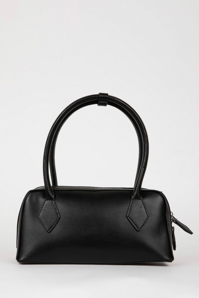 Kadın Siyah Kadın Suni Deri El Çantası