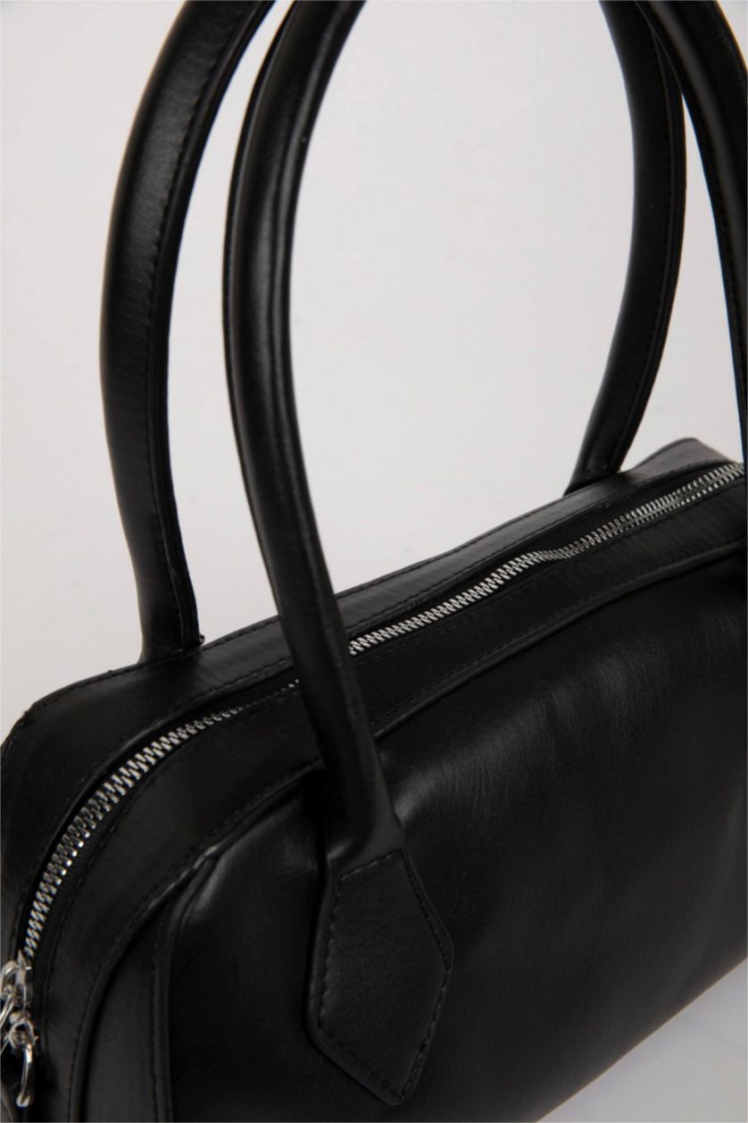 Kadın Siyah Kadın Suni Deri El Çantası