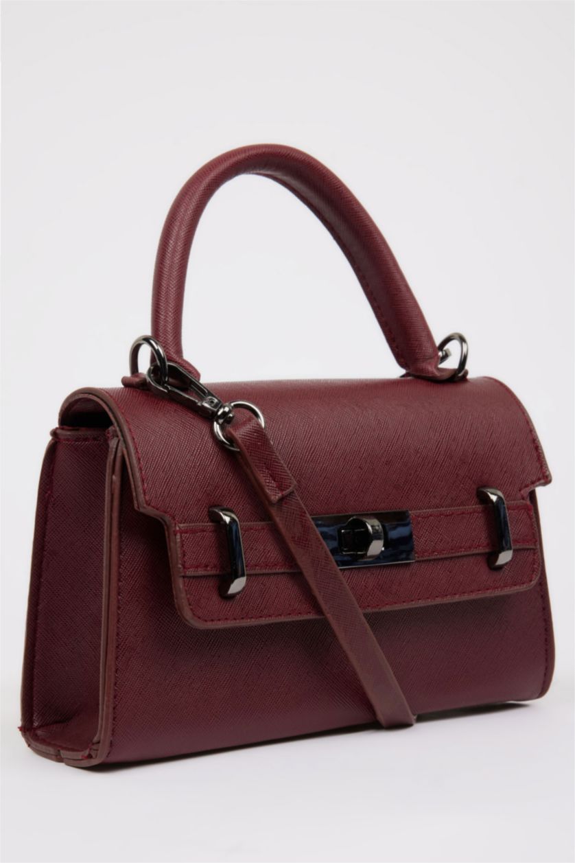 Kadın Bordo Kadın Suni Deri El Çantası