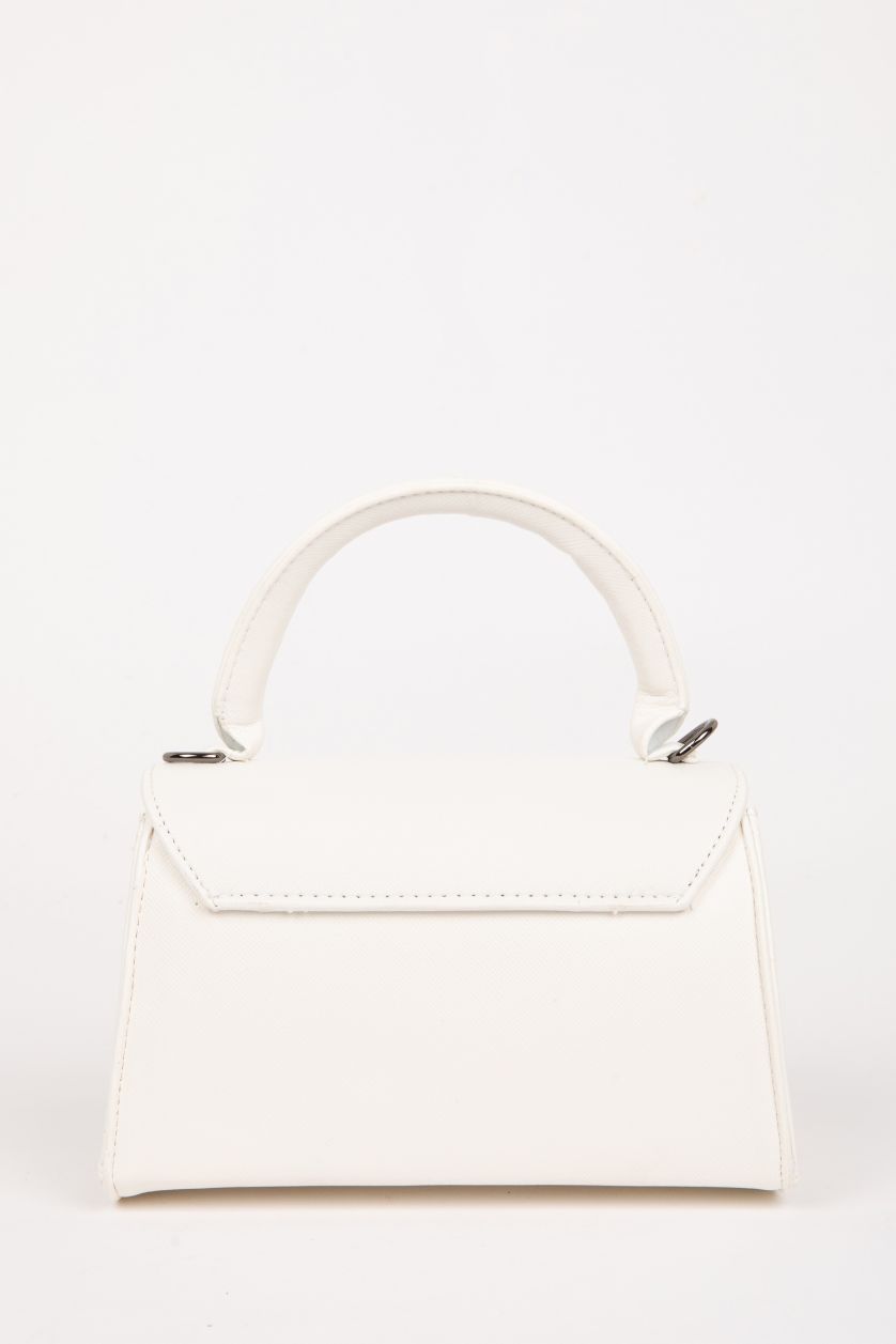 نساء أبيض (000) جنطة يد جلد صناعي