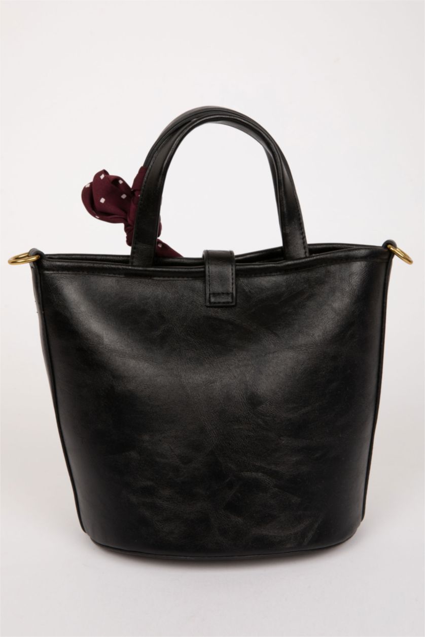 Kadın Siyah Kadın Uzun Askılı Suni Deri Çapraz Çanta