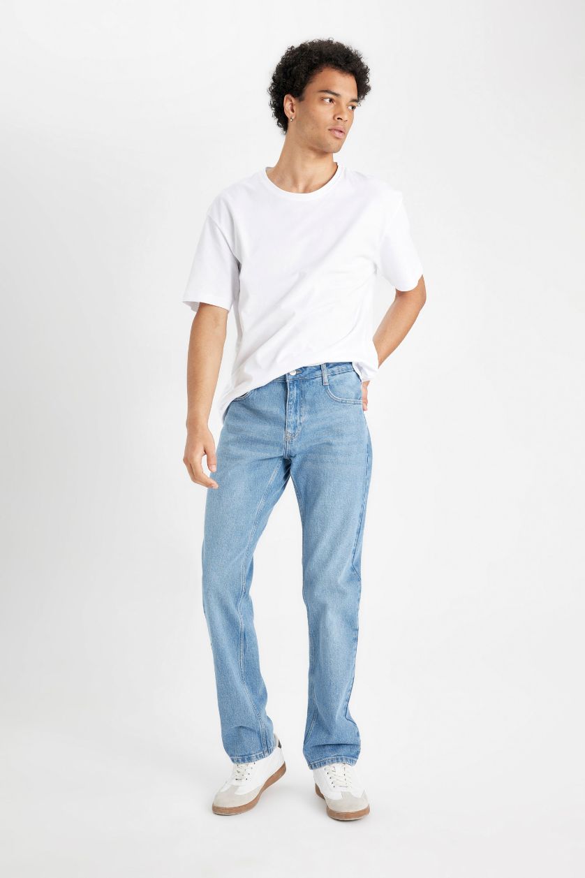 MAN Blue Sergio Regular Fit Normal Waist Jeans