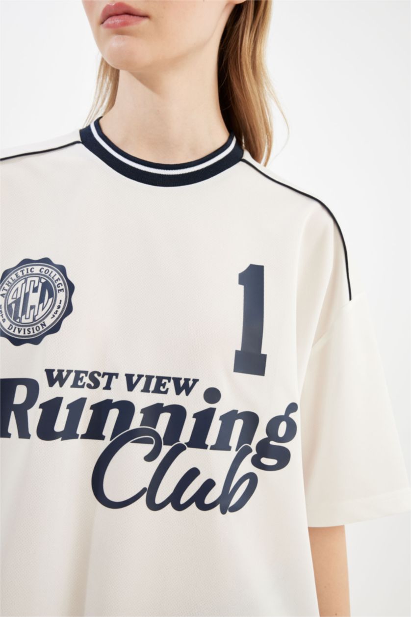 WOMAN White Oversize Fit Short Sleeve T-Shirt