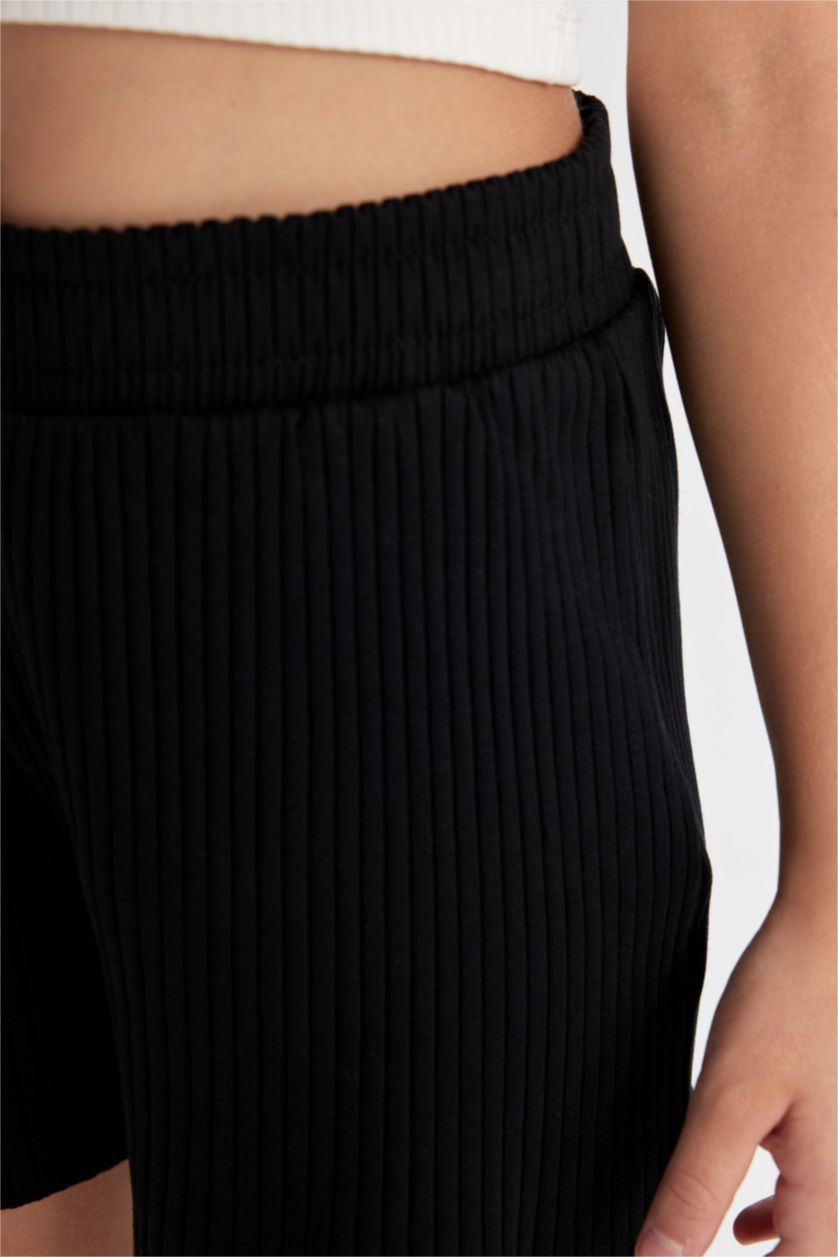 GIRLS & TEENS Black Girl Ribbed Camisole Shorts
