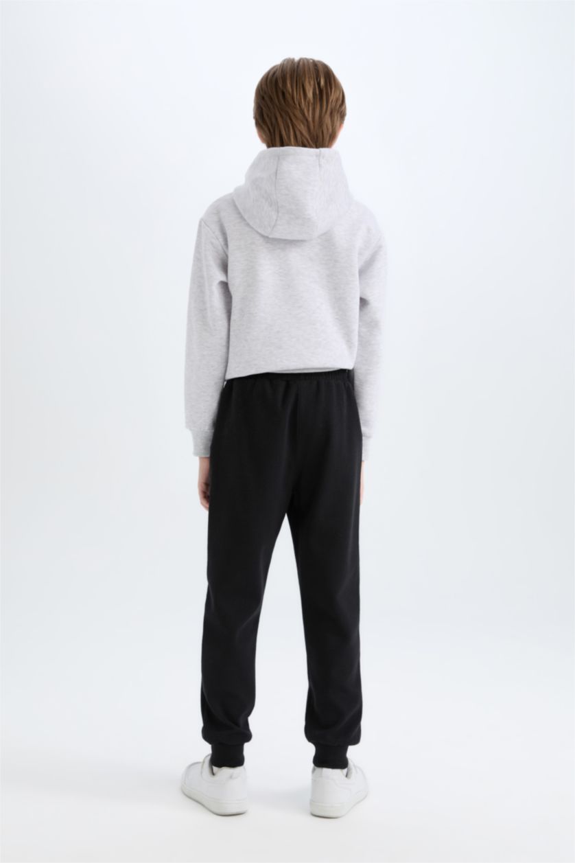 أولادي ميلانج رمادي فاتح طقم اولادي هودي وسويت بانتس - قطعتين