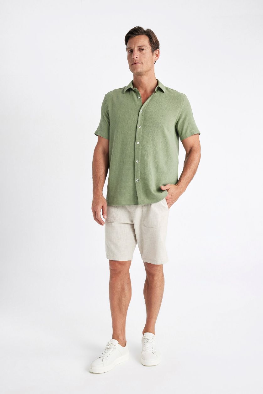 رجال بيج شورت قطن قصة مريحة