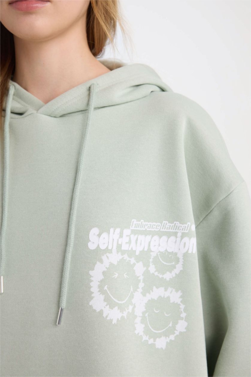 Әйелдерге Жалбыз Coool SmileyWorld үлкен пішім үлкен бас киімді Свитер