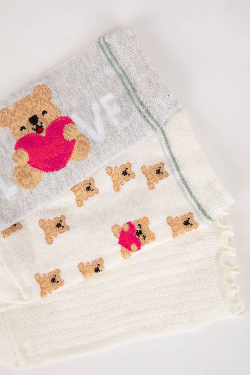 FEMME Karma Lot de 3 Paires de Chaussettes courtes pour Femme