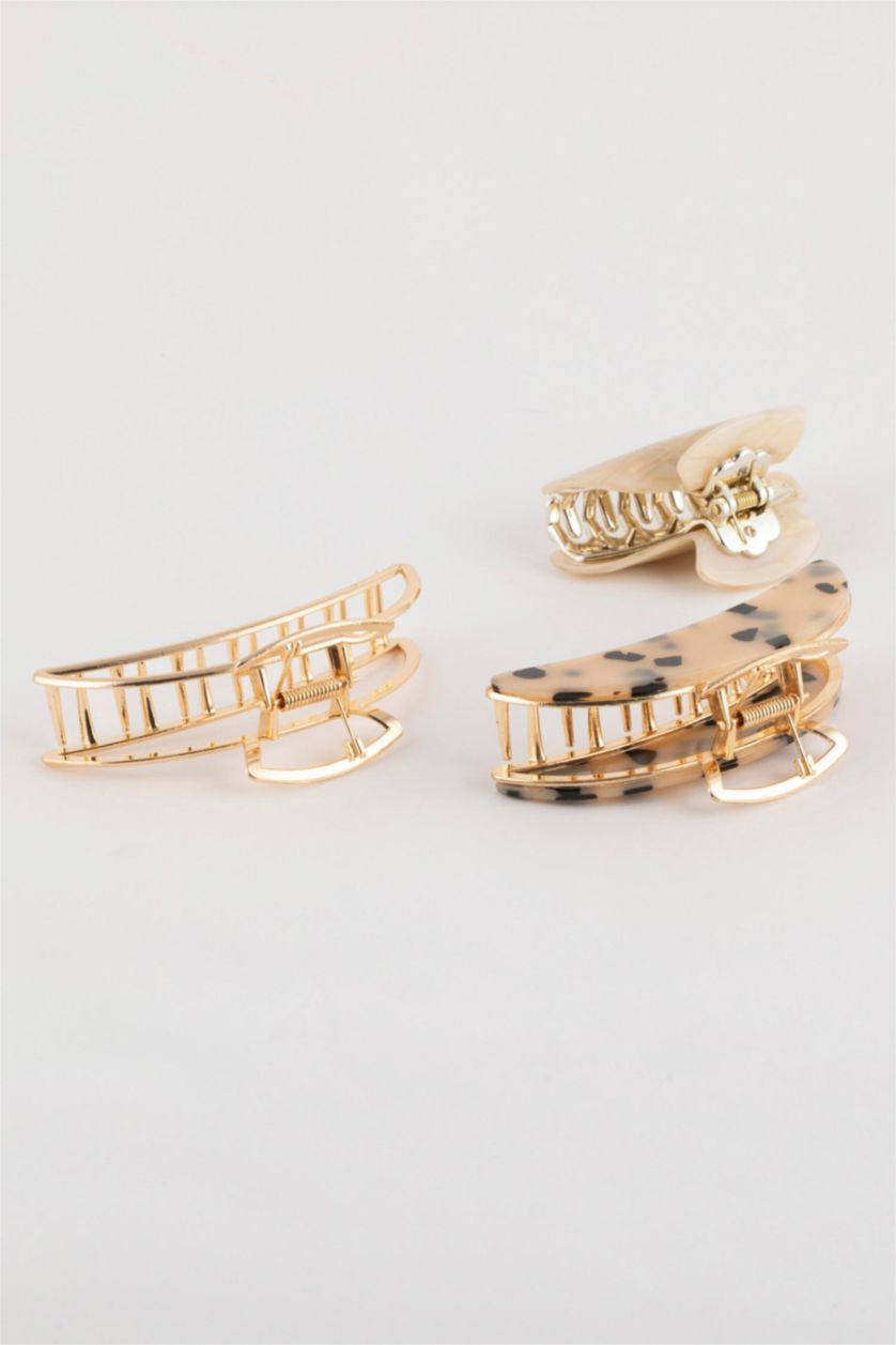 نساء Karma كلبس شعر بطعة تايجر - 3 قطع