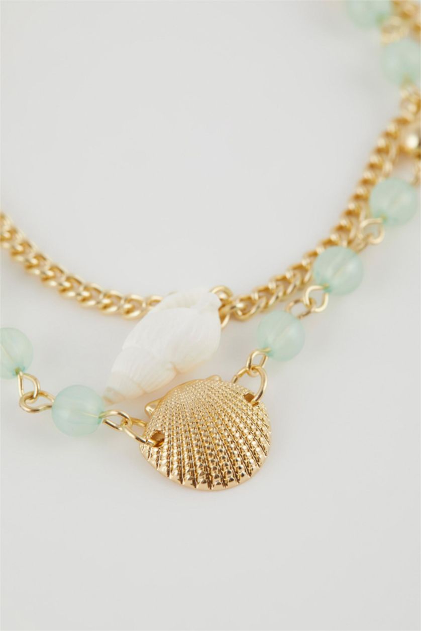 Kadın Altın Kadın Deniz Kabuklu Gold Halhal