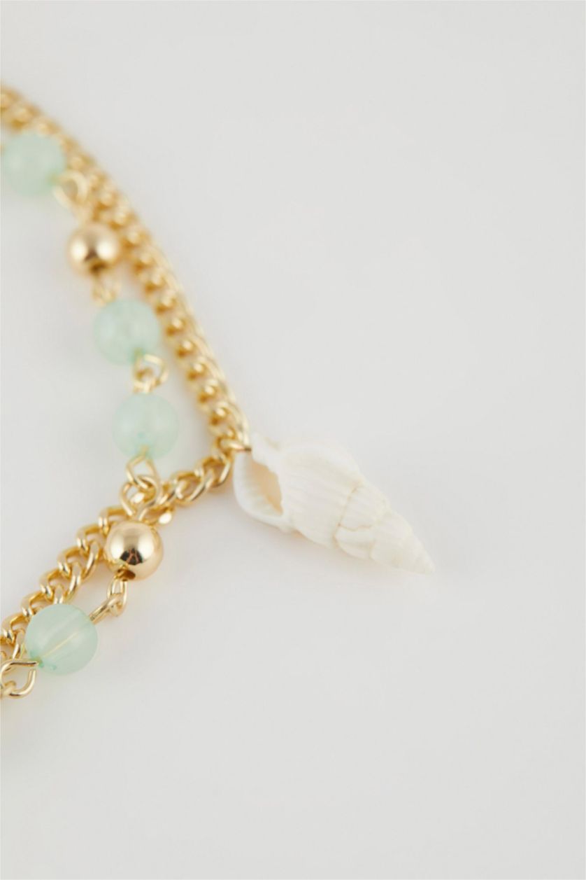 Kadın Altın Kadın Deniz Kabuklu Gold Halhal