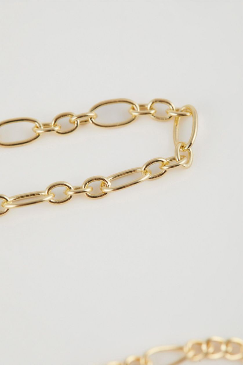 نساء Karma خلخال نسائي ذهبي ملون - 3 قطع