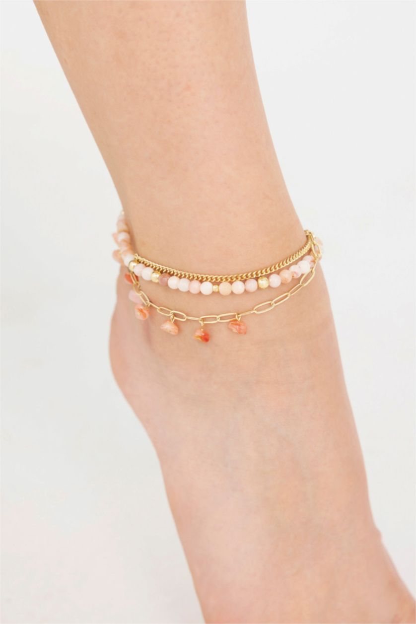 نساء Karma خلخال نسائي ذهبي - 3 قطع