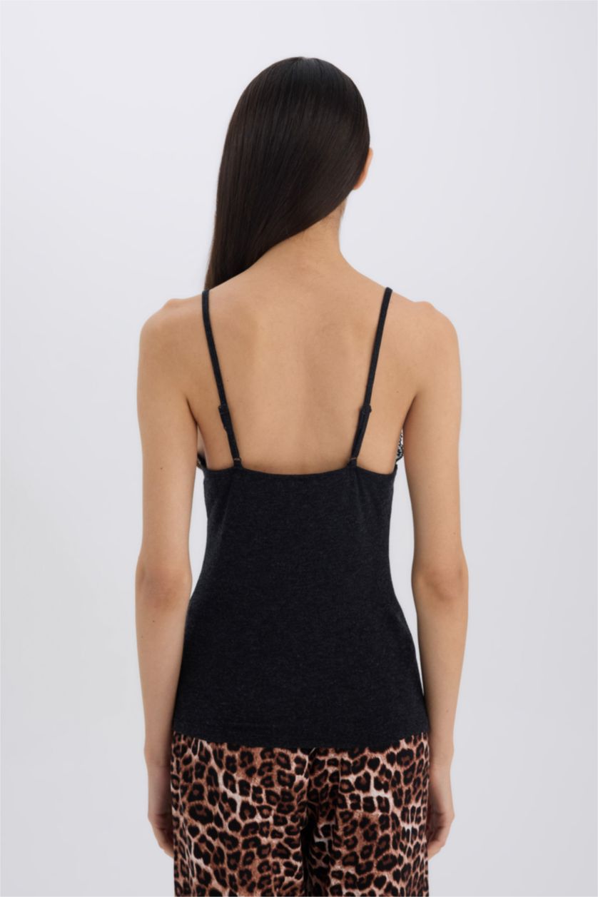 FEMME Noir Débardeur en laine de Fall in Love