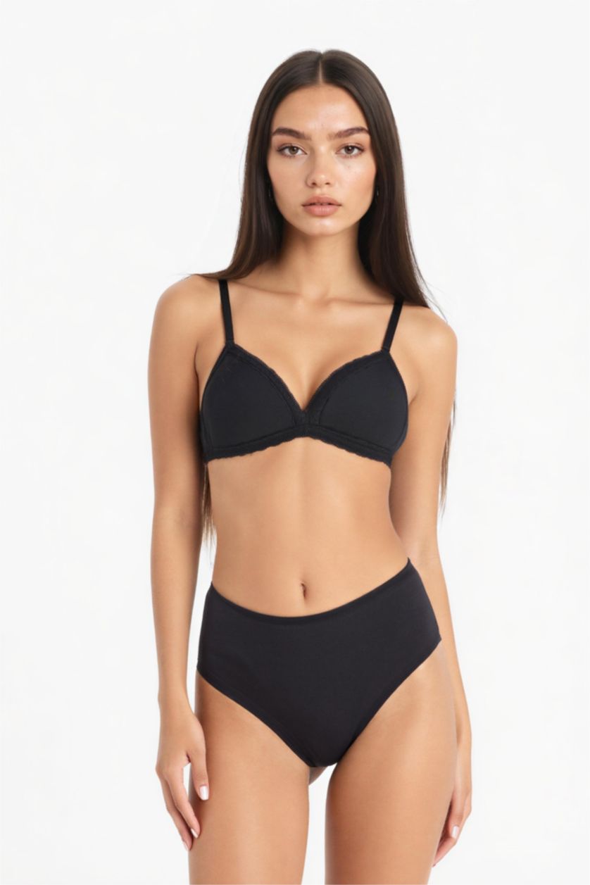 نساء أسود حمالة الصدر بالدانتيل