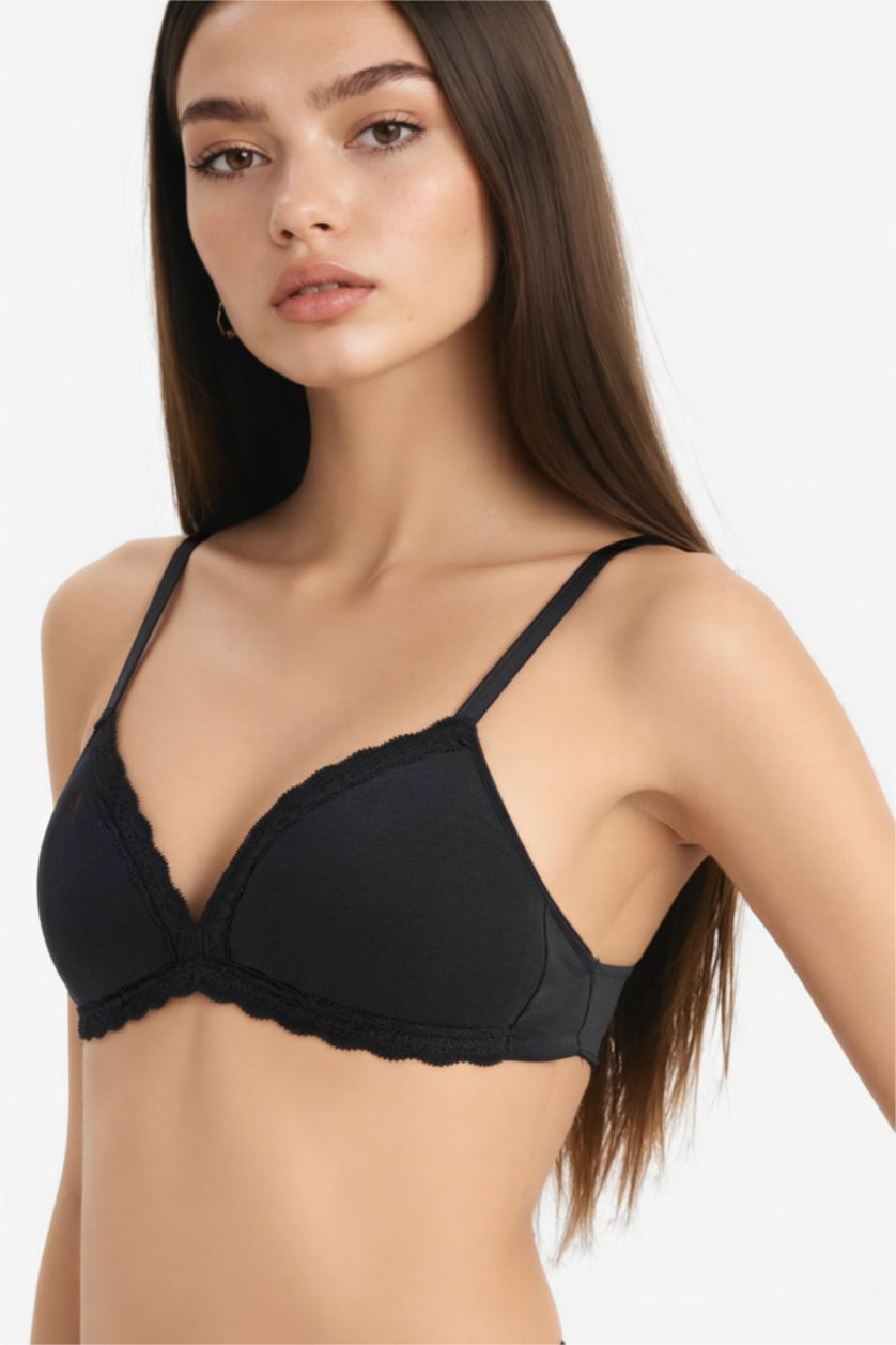 نساء أسود حمالة الصدر بالدانتيل