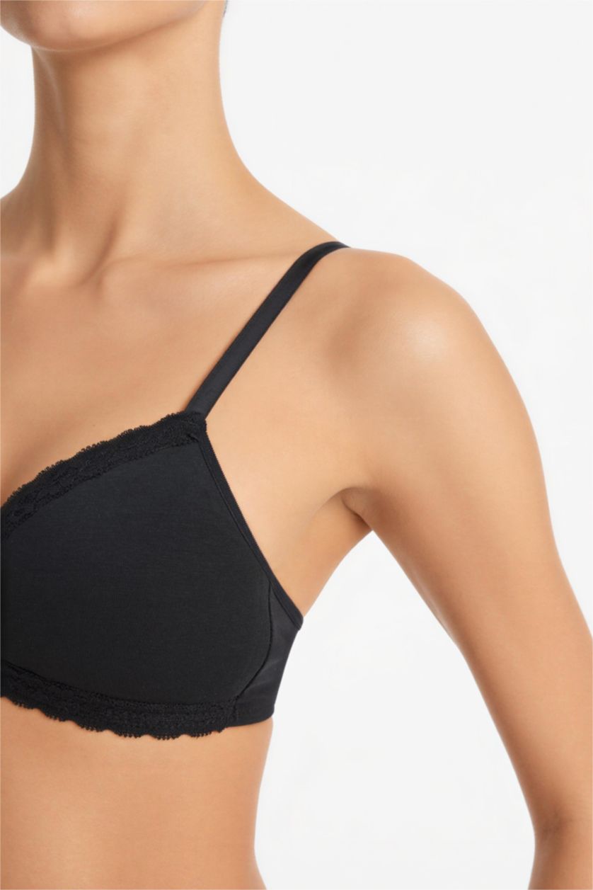 نساء أسود حمالة الصدر بالدانتيل