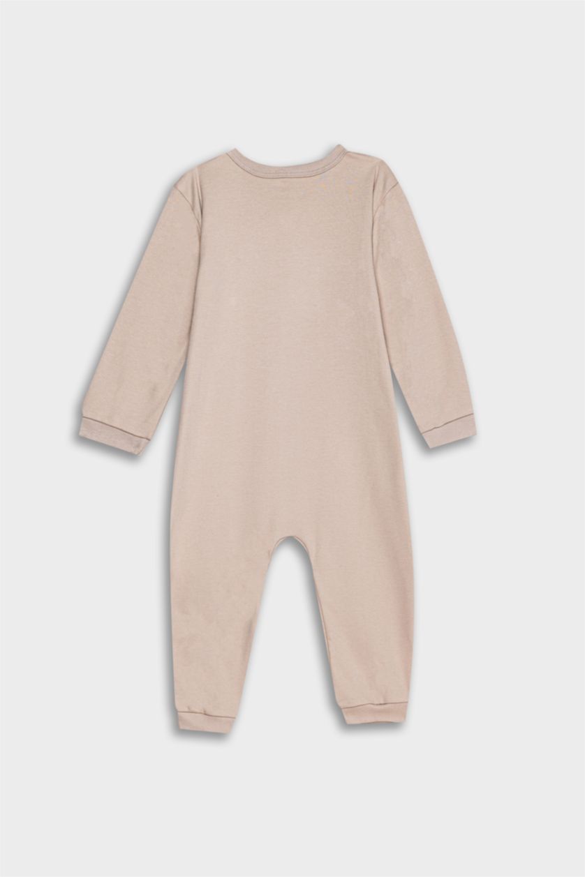 BABY GIRL Beige Baby Boy Newborn Striped 2 Piece Jumpsuit