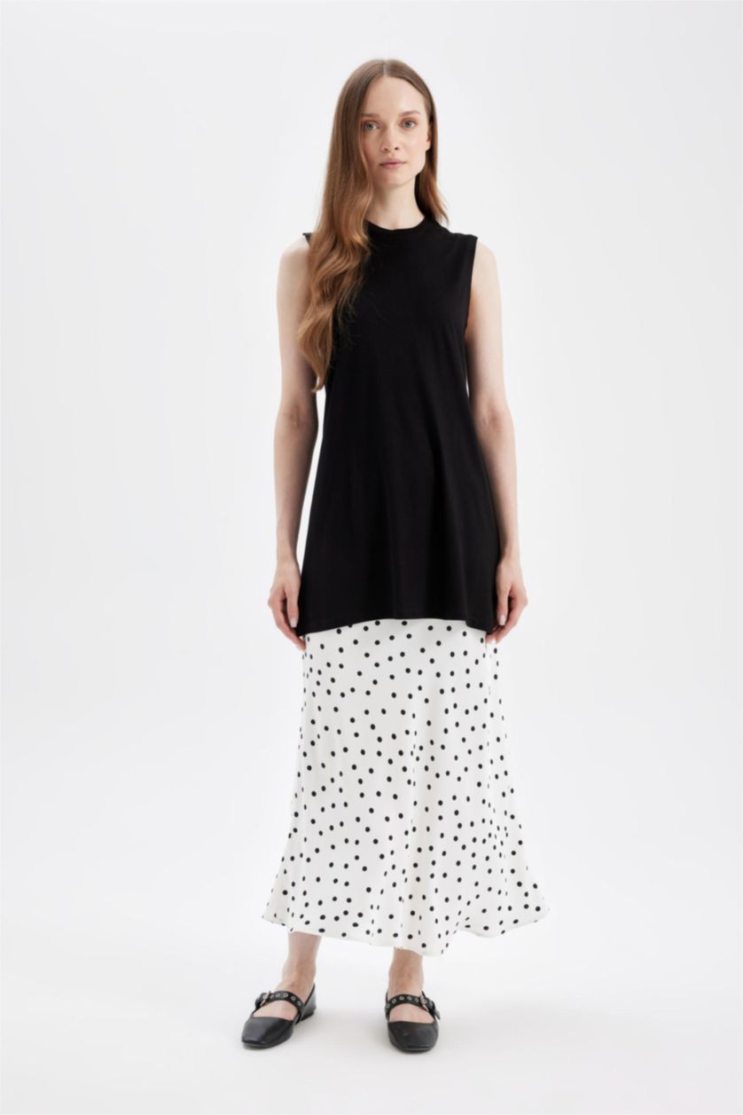 نساء أسود تونيك كت نص كم قصة عادية