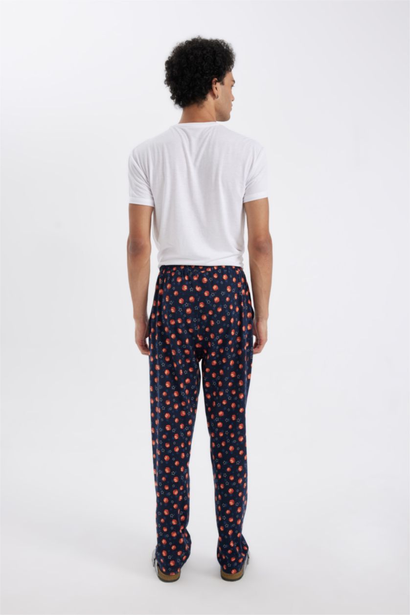 HOMME Marin Pantalon de Pyjama à Motifs avec Poches coupe régulière