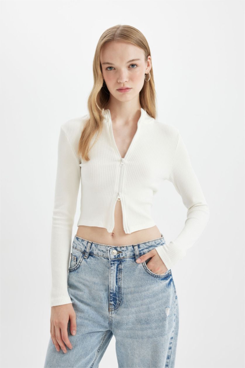 نساء اوف وايت Slim Fit Camisole Cardigan