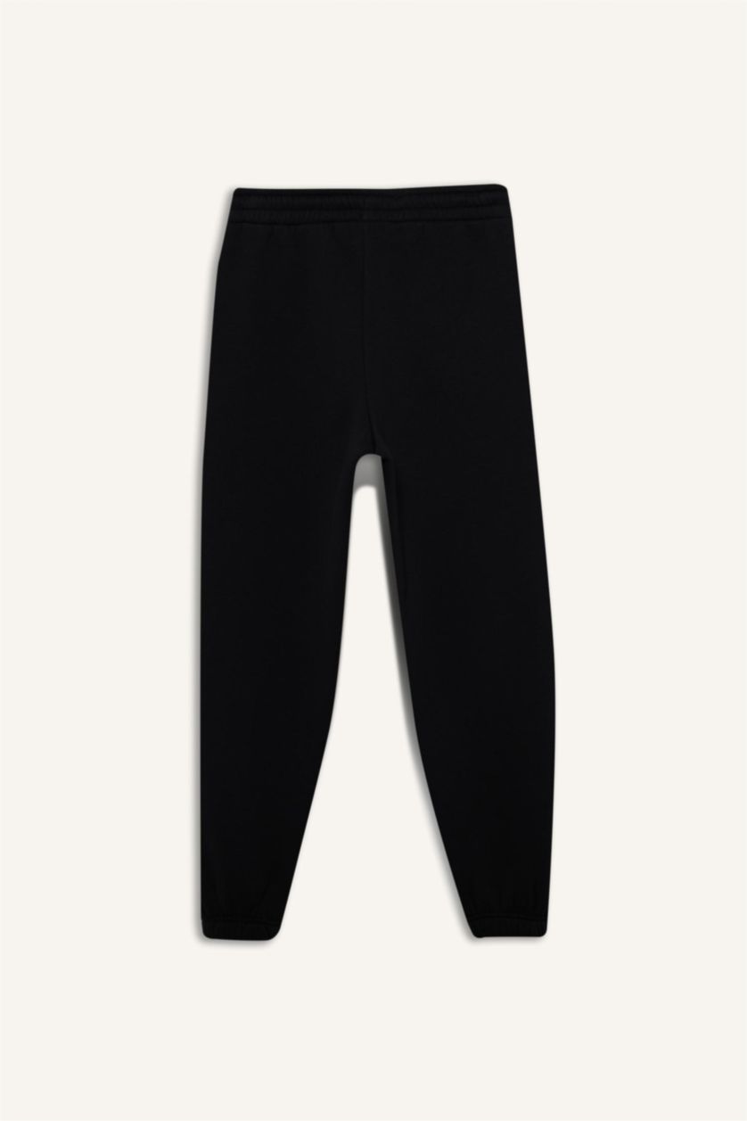 حريمي أسود بنطلون تقيل جوجر فيت بجيب