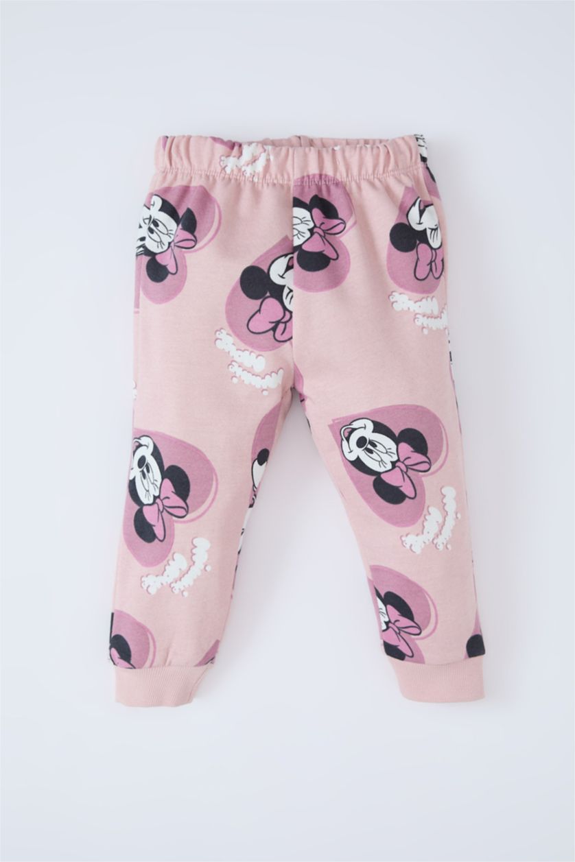 BÉBÉ FILLE Violet Ensemble Sweatshirt à col rond imprimé et Jogging Disney Mickey & Minnie pour bébé fille