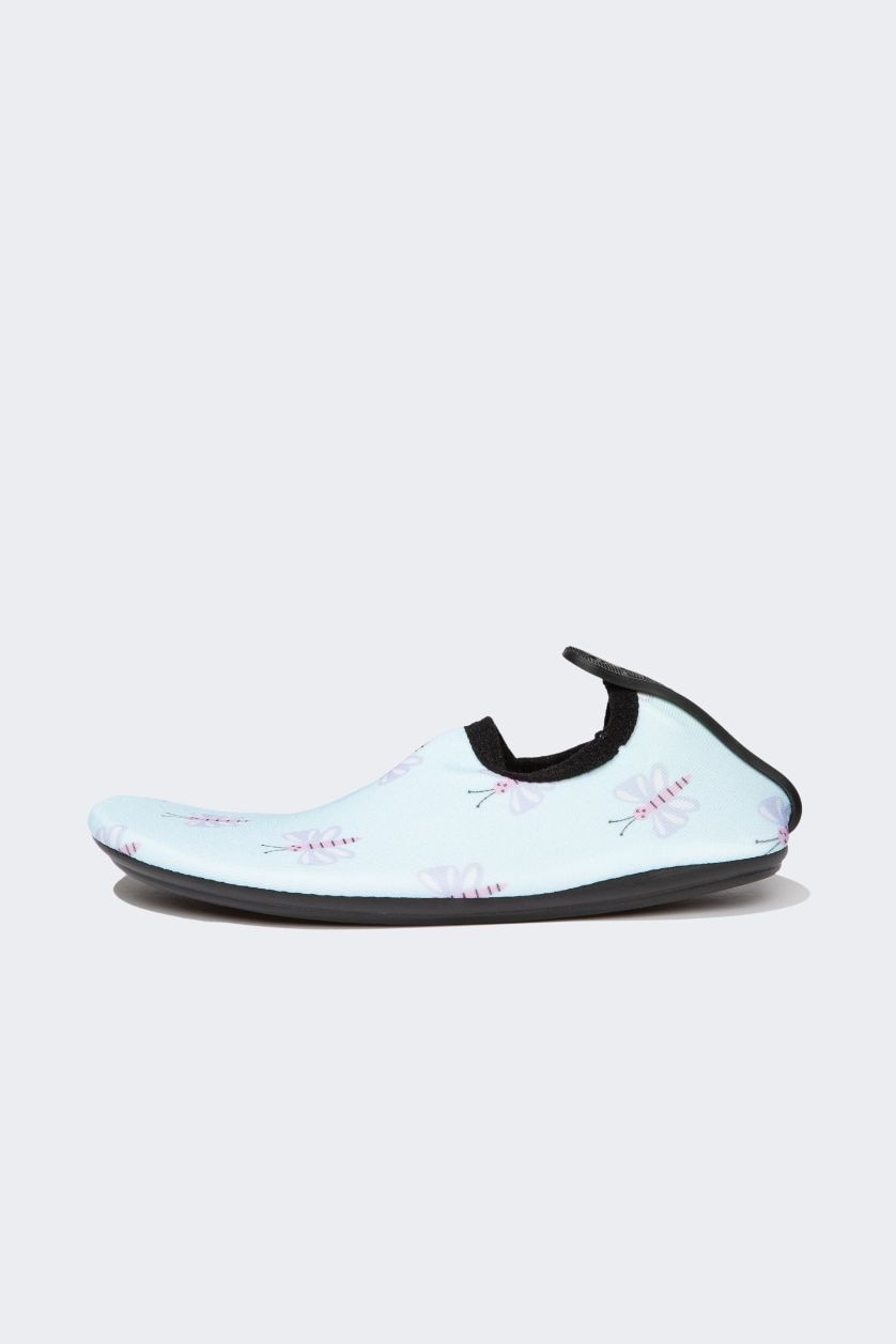 GIRLS & TEENS Light Blue Girl Printed Sea Shoes