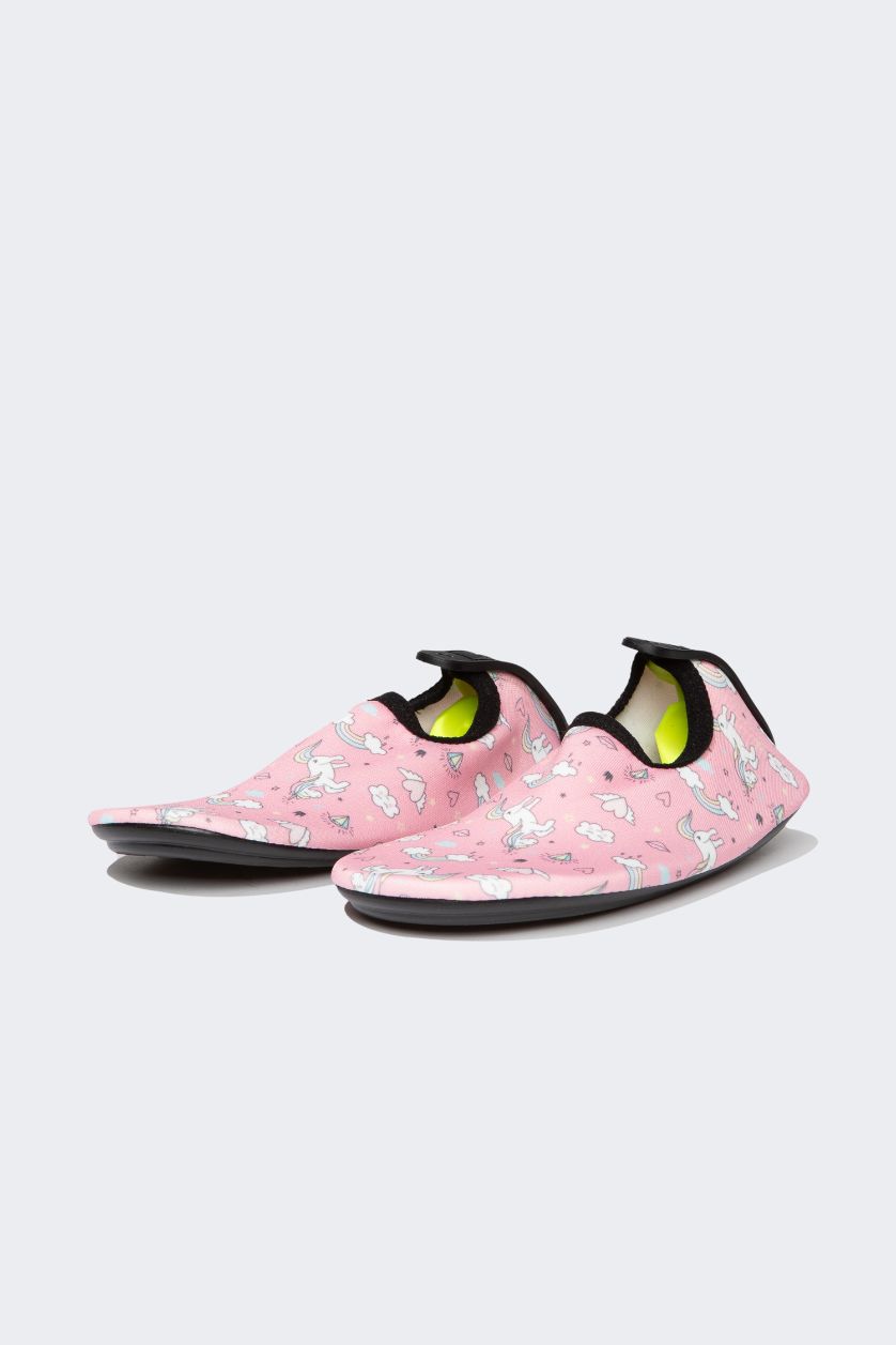 Girls & Teens Pink Girl Printed Sea Shoes