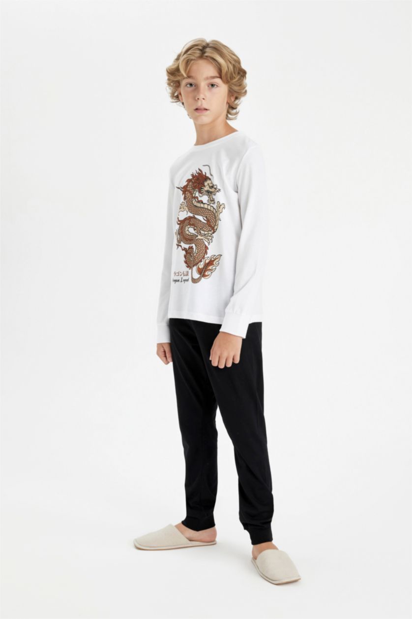 GARÇONS Blanc Ensemble de Pyjama imprimé pour Garçon