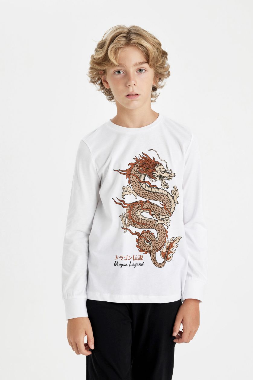 GARÇONS Blanc Ensemble de Pyjama imprimé pour Garçon