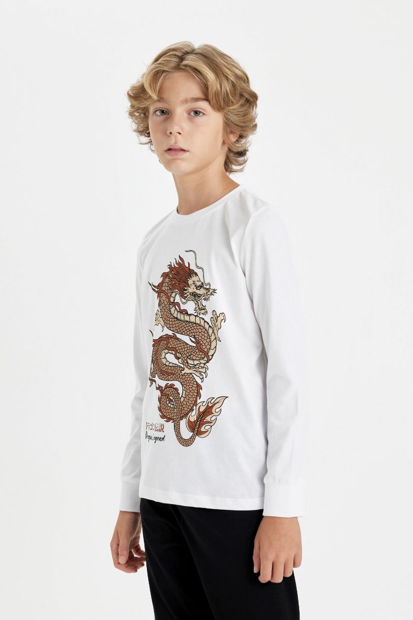 GARÇONS Blanc Ensemble de Pyjama imprimé pour Garçon