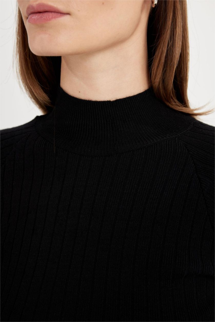 Kadın Siyah Fitted 2'li Ribana Takım