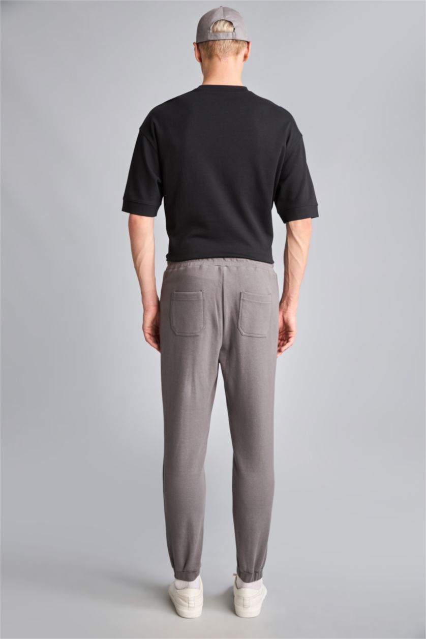 Мужчины Серый Брюки пике Slim Fit