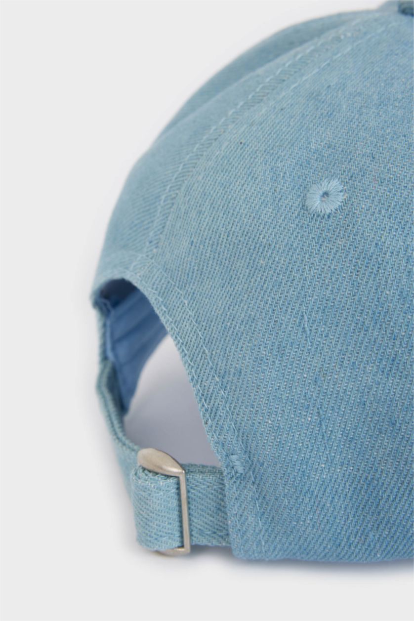 أولاد أزرق قبعة كاب جينز تطريز