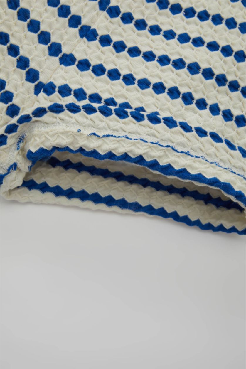 BABY GIRL Ecru Baby Girl Striped Shorts