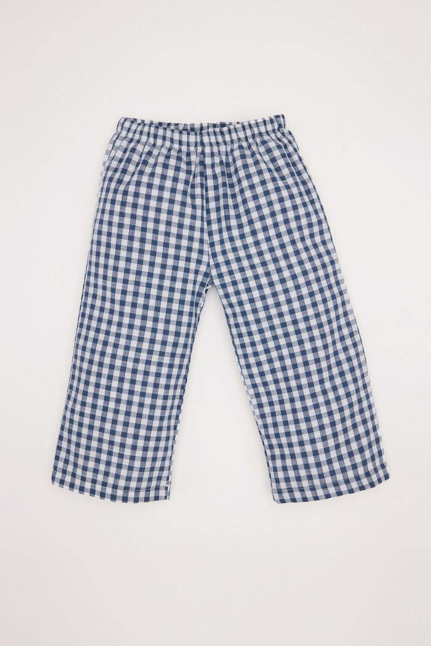 مولود ذكر بيج فاتح ياقة فلانيل برقبة مستديرة من قطعتين