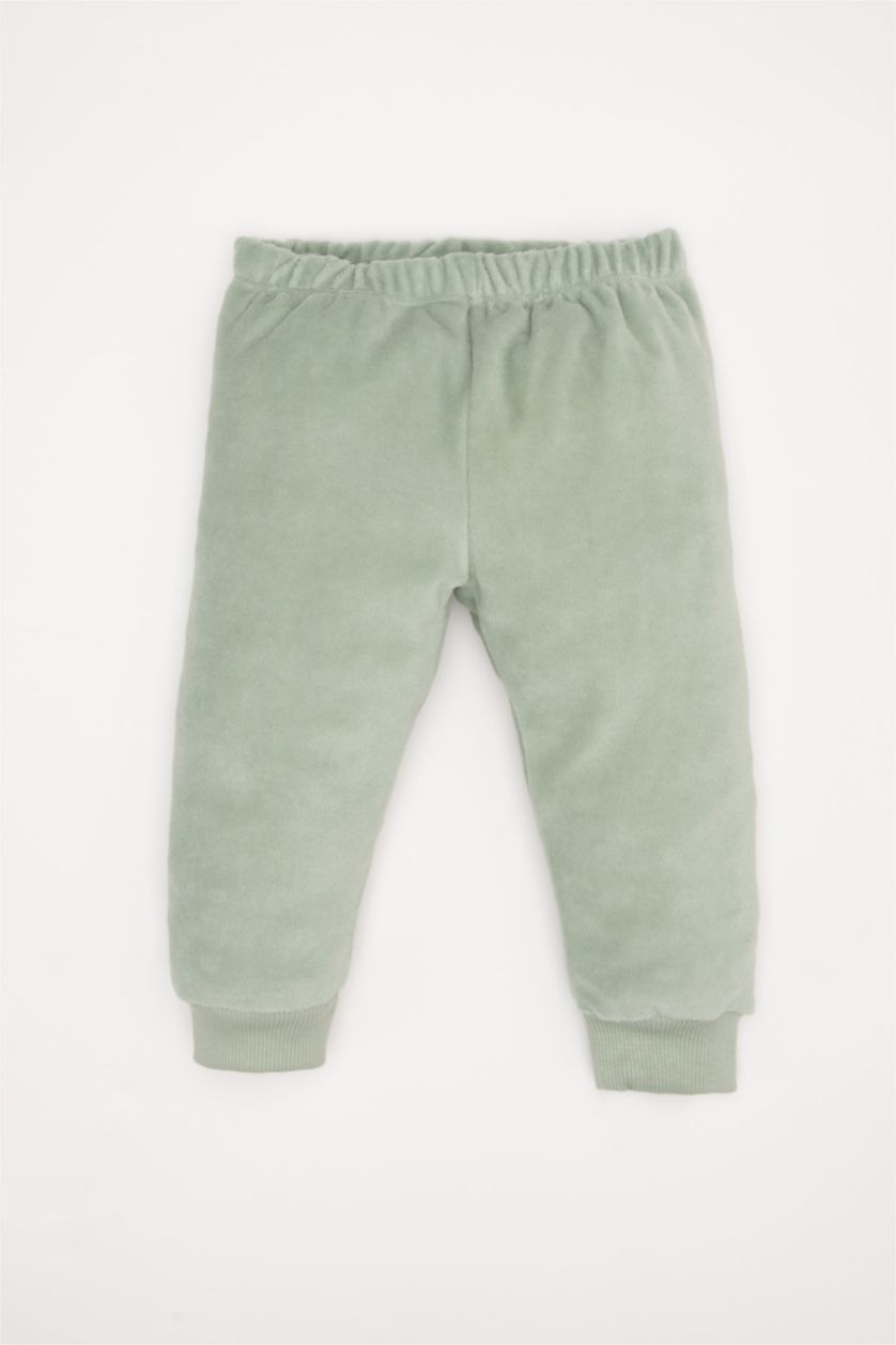 طفلة صغيرة نعناع بيجاما برقبة مستديرة من قطعتين