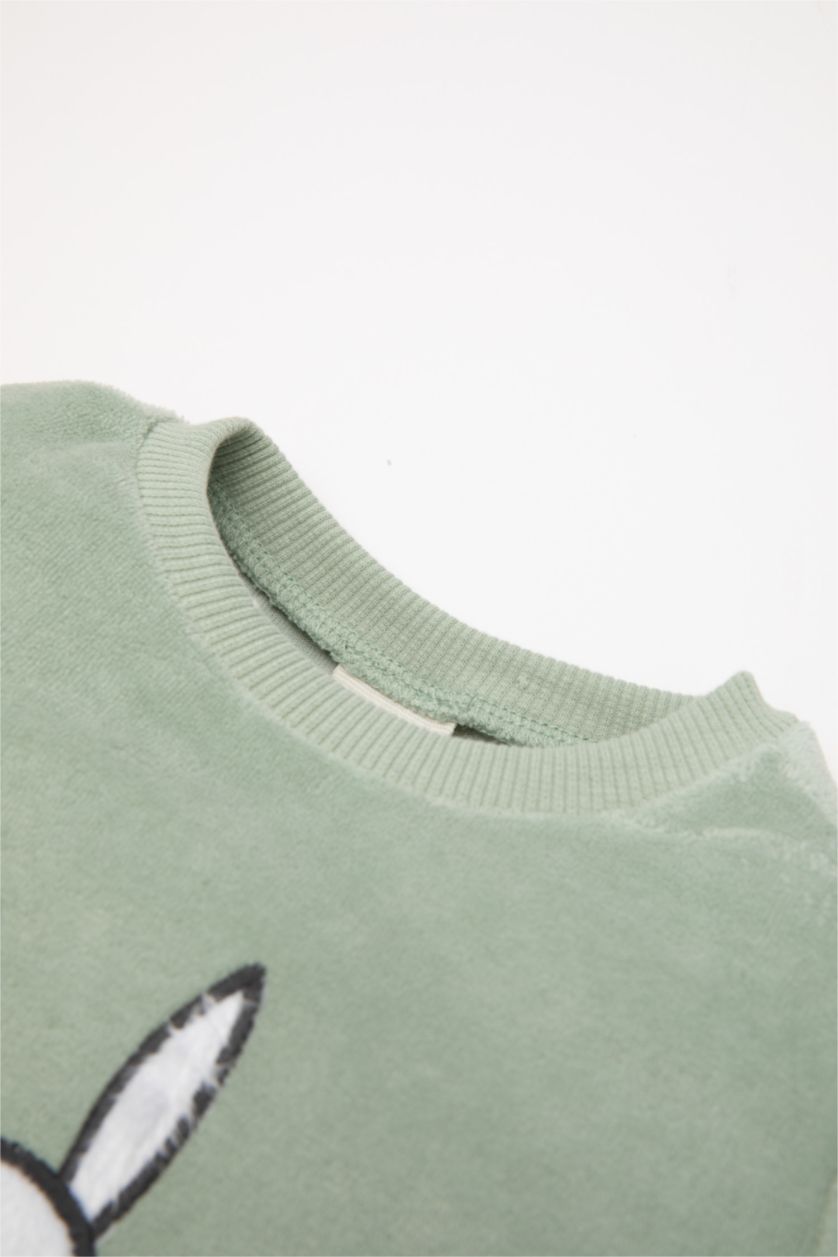 طفلة صغيرة نعناع بيجاما برقبة مستديرة من قطعتين