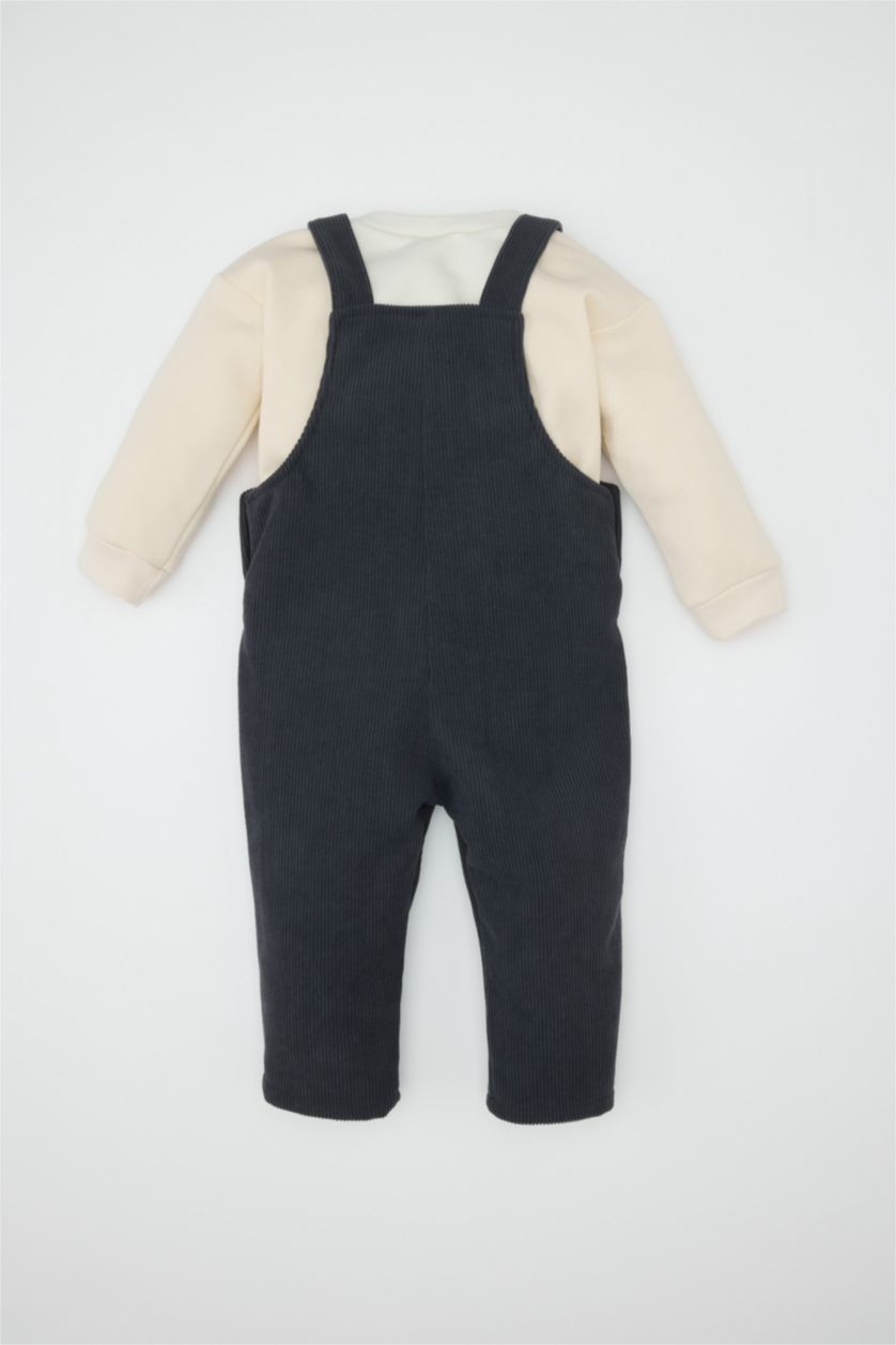 BABY BOY NAVY Baby Boy Crew Neck Printed T-shirt Jumpsuit 2 Piece