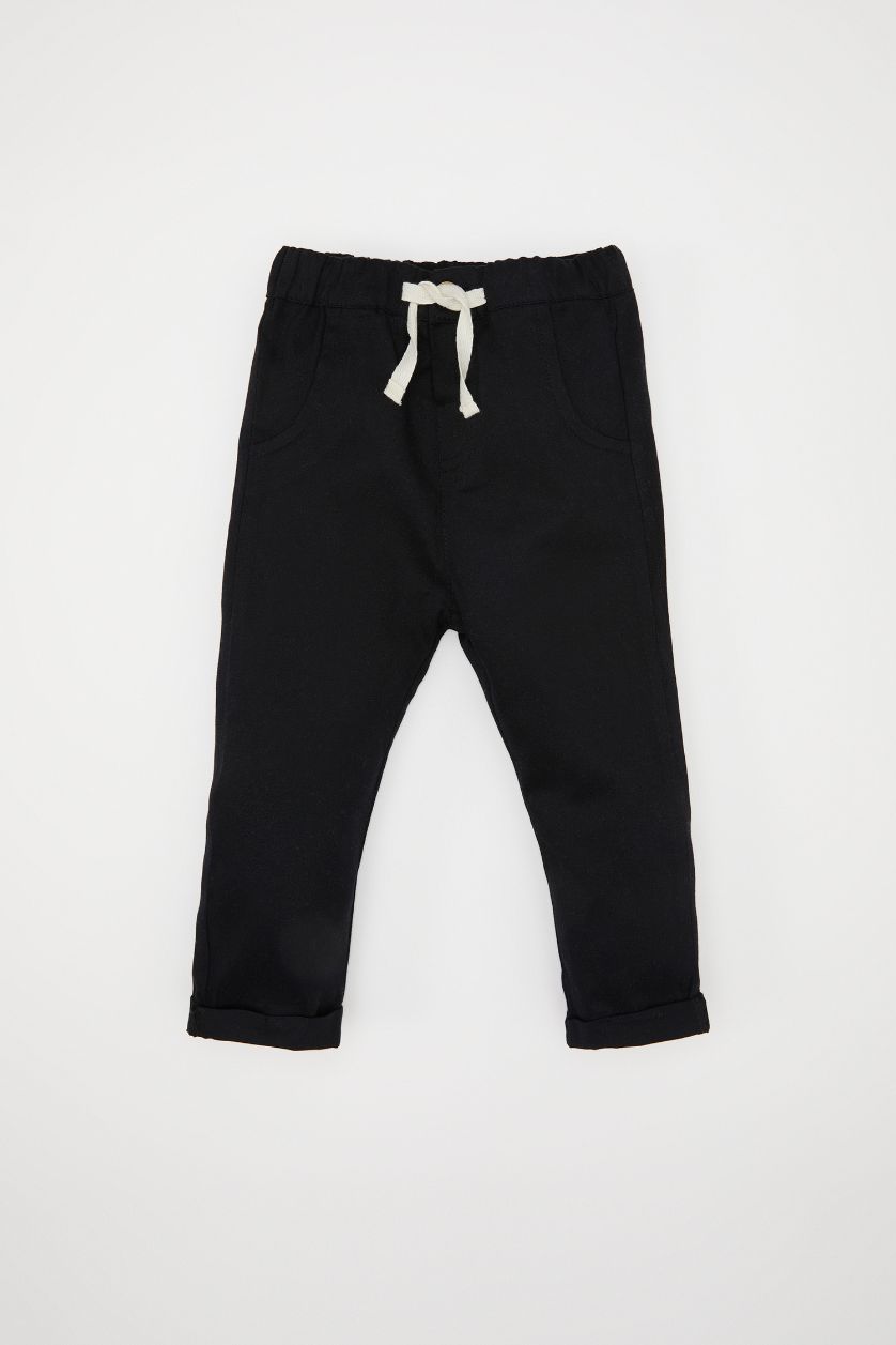 Erkek Bebek Siyah Erkek Bebek 2'li Takım Kareli Oduncu Uzun Kollu Gömlek Beli Lastikli Pantolon