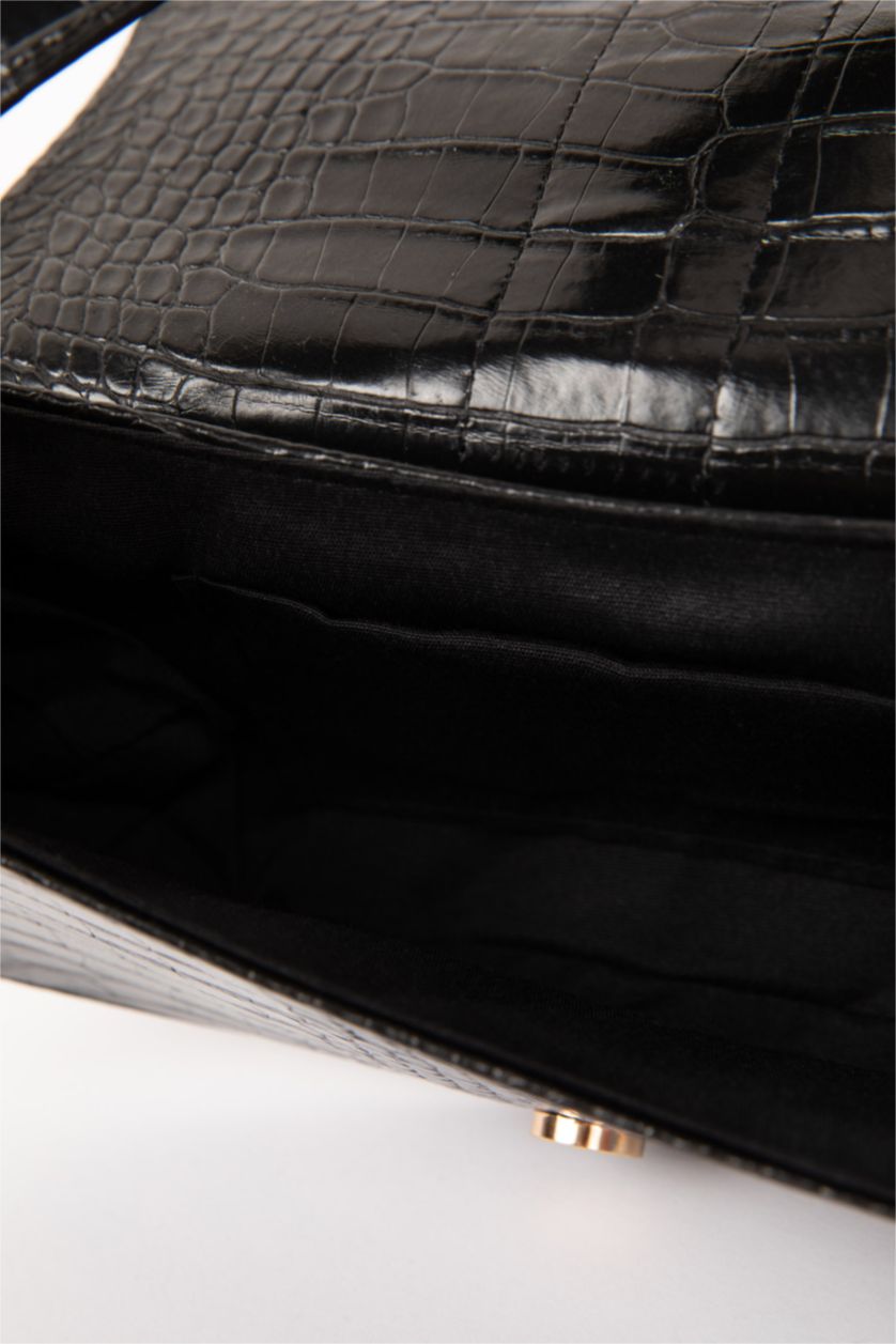 Kadın Siyah Suni Deri Çapraz Çanta